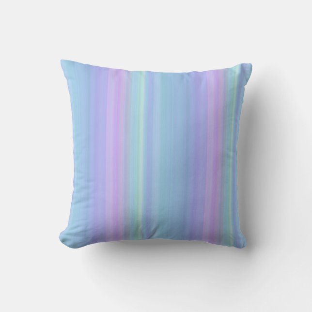 Coussin extérieur Pastel Blue Purple Green (Recto)