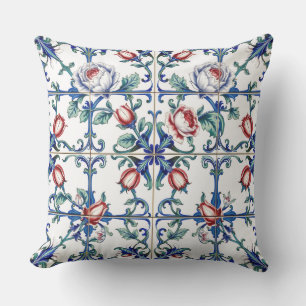 coussin extérieur roses de printemps