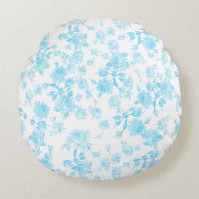 Coussin extérieur Saint Colette Juin Roses capri b (Devant)