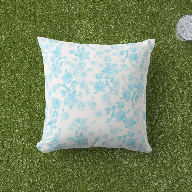Coussin extérieur Saint Colette Juin Roses capri b (Herbe)