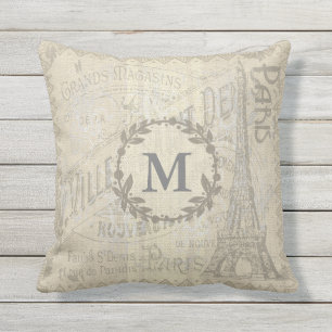 Coussin extérieur texturisé de PARIS de toile de