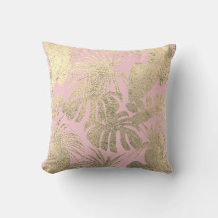 coussin extérieur tropical feuille
