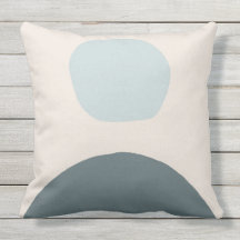 coussin extérieure chauffée bleu clair et beige mo