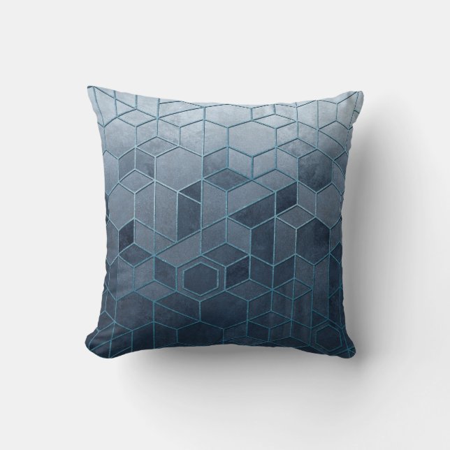 Coussin Extraction géométrique d'hexagones sur un relief b (Recto)