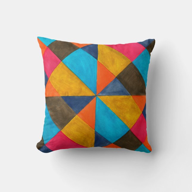 Coussin Extrait d'aquarelle brillante. Belle couverture, b (Recto)