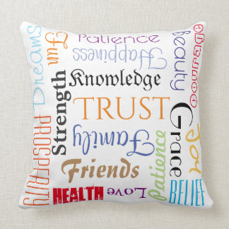 Coussin extraordinaire de 18 souhaits de la vie