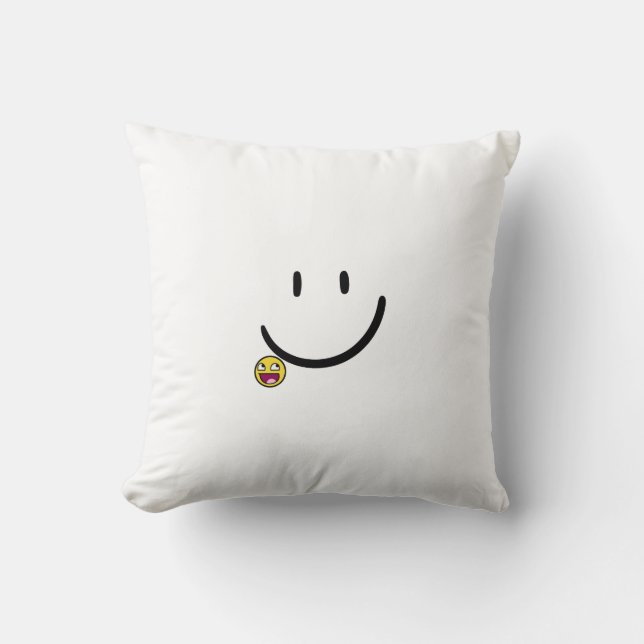 Coussin Extraordinaire Happy Emoji | Éclaircir vot (Recto)