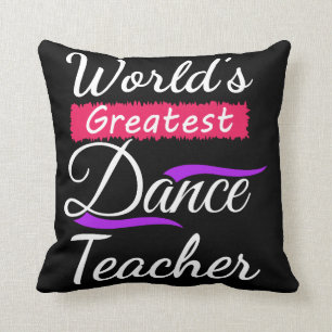 Coussin Extrémité de professeur de danse du cadeau de