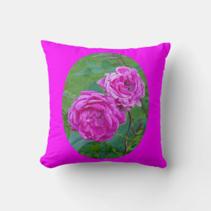 Coussin F38 Roses de jardin roses