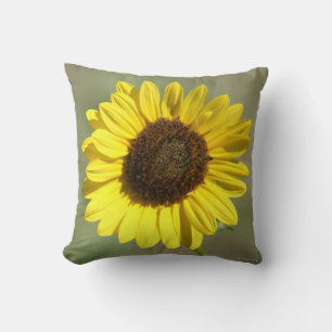Coussin F47 Fleur sauvage jaune Tournesol annuel commun