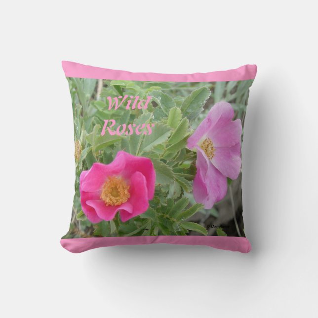 Coussin F4 Roses sauvages (Recto)