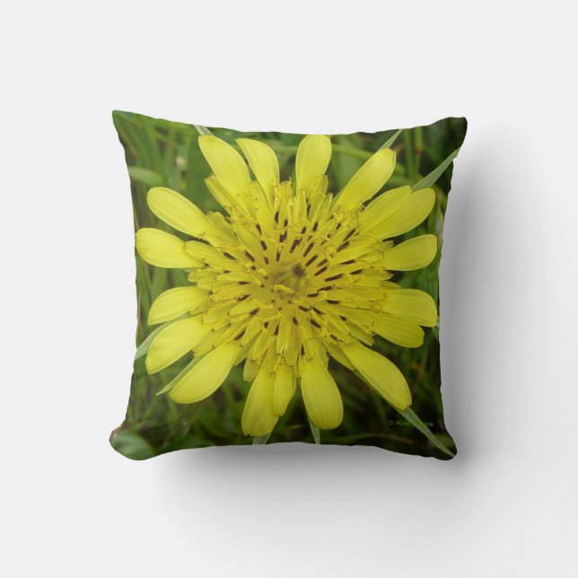 Coussin F9 Jaune Moutarde Barbe-de-bouc (Recto)