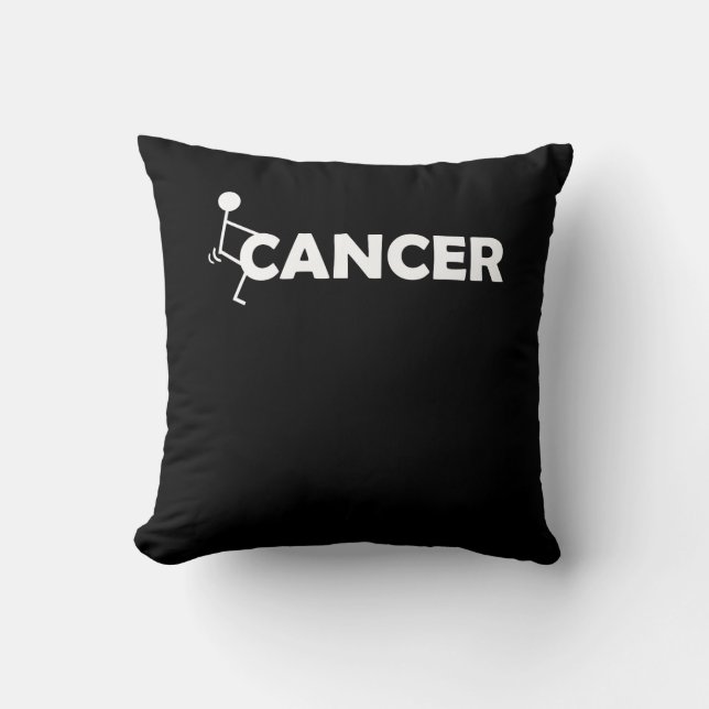 Coussin F Cancer Funny Stick figure Vis Hump It (Recto)