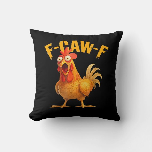 Coussin F-Caw-F Chicken Classic Retro Style (Recto)