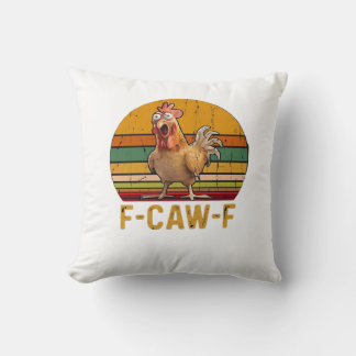Coussin F-Caw-F Chicken Humor Essential Minimal Clean