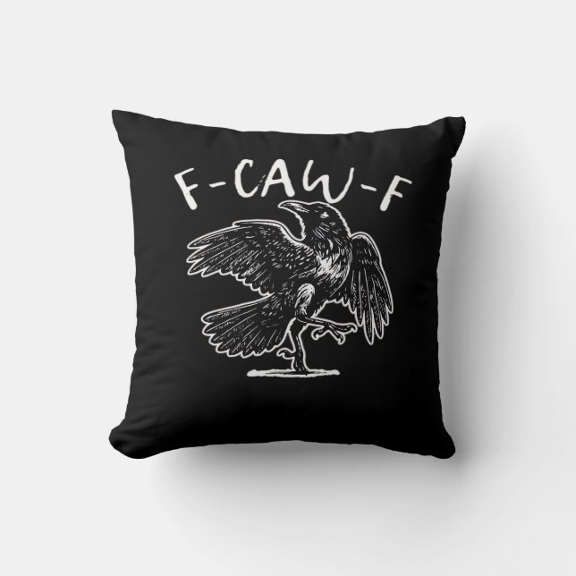 Coussin F-Caw-F Drôle Tendance (Recto)