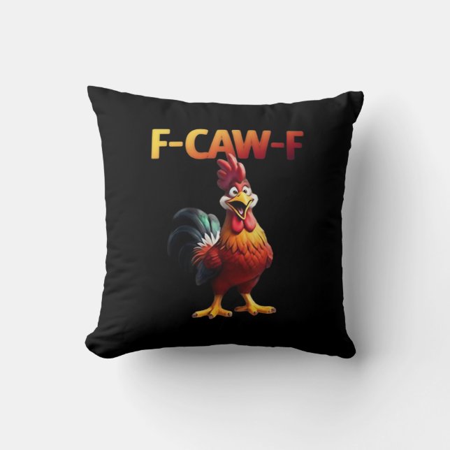 Coussin F-Caw-F Poulet Classique Créatif Décontracté (Recto)