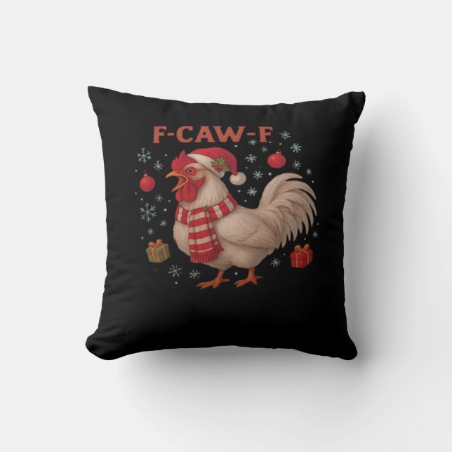 Coussin F-Caw-F Poulet Classique Tendance Décontracté (Recto)