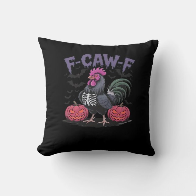 Coussin F Caw F Poulet Drôle Classique Style Simple Propre (Recto)