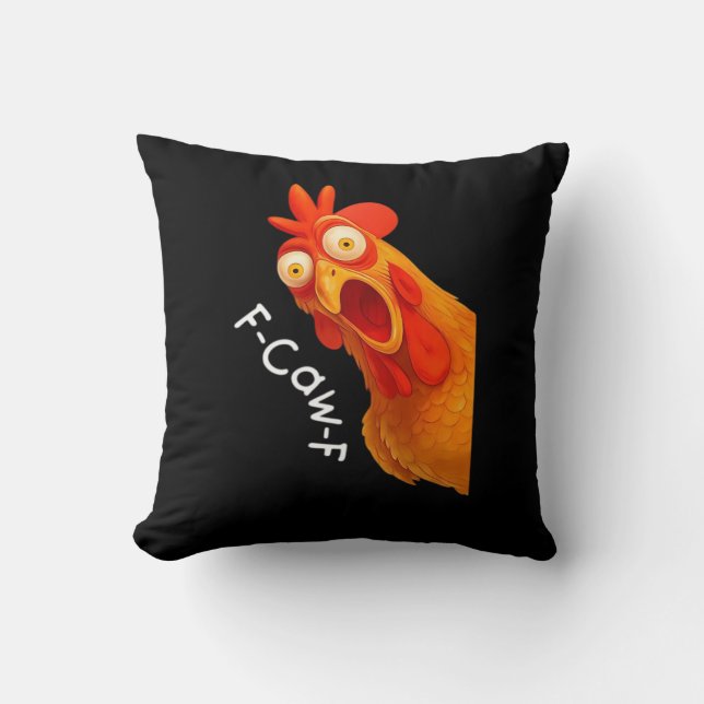 Coussin F-Caw-F Poulet Essentiel Classique Rétro (Recto)