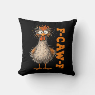 Coussin F-Caw-F-Poulet Impatient Coloré Coq Drôle Moi