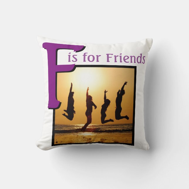 Coussin F pour les amis (Recto)