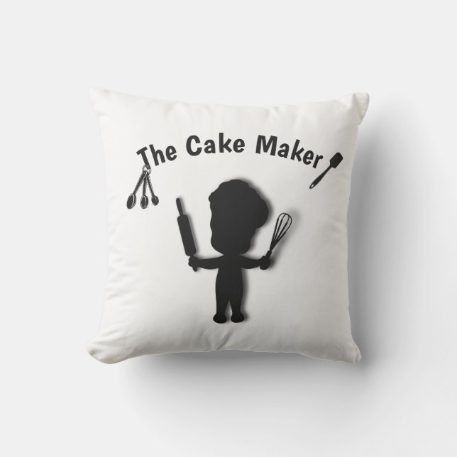 Coussin Fabricant de gâteaux Baker (Recto)