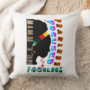 Coussin Fabuleux Melanin focalisé sans peur