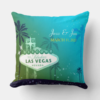 Coussin Fabulous Las Vegas Mariage Couple Keepsaké