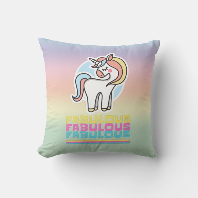 Coussin Fabulous Unicorn (Recto)