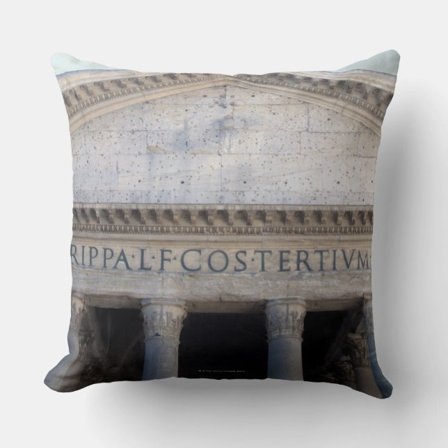 Coussin Façade du Panthéon à Rome, Italie (Recto)
