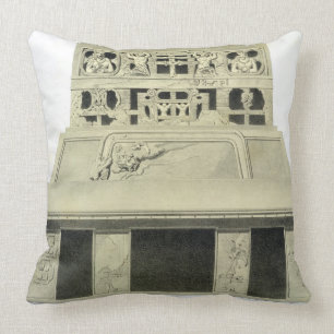 Coussin Façade du temple du Sun, Palenque, plat 2