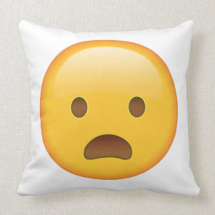 Coussin Face de givre avec bouche ouverte - Emoji