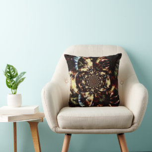 Coussin faces fractales Abstraites
