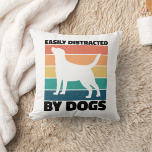 Coussin Facilement Distrait Par Chiens Chien Mèmes D'Anniv