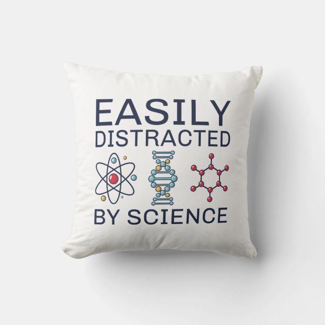 Coussin Facilement Distrait Par La Science (Recto)