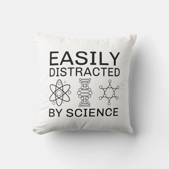 Coussin Facilement Distrait Par La Science (Recto)