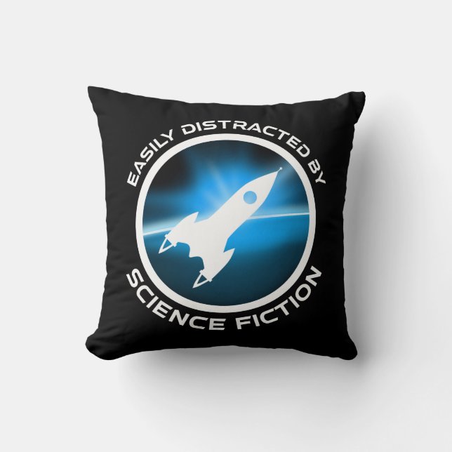 Coussin Facilement Distrait Par La Science-Fiction (Recto)