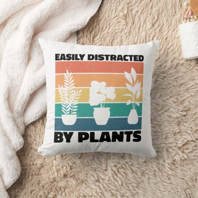 Coussin Facilement Distrait Par Les Plantes Plantant L'Amo (Couverture)