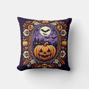 Coussin Fair Isle/Colorwork Vintage Halloween/automne