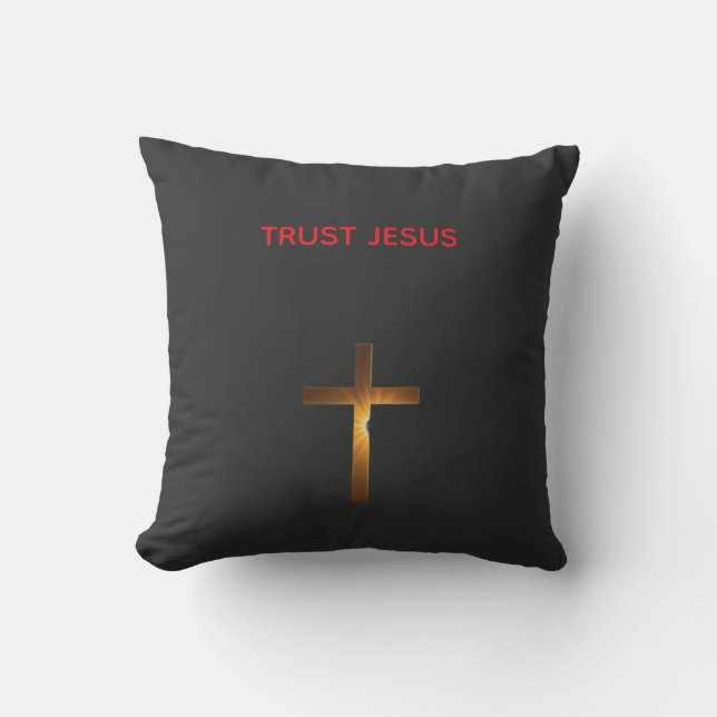 Coussin Faire confiance à Jésus (Recto)