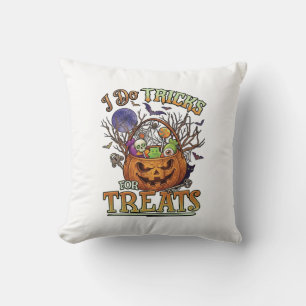 Coussin Faire des tours friandises Halloween Citrouille Pa