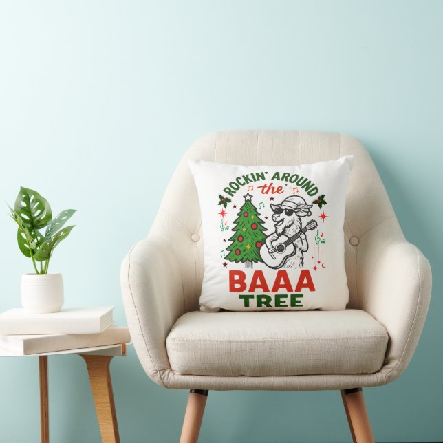 Coussin Faire du rock autour de l'arbre avec un bouc de No (Chaise)