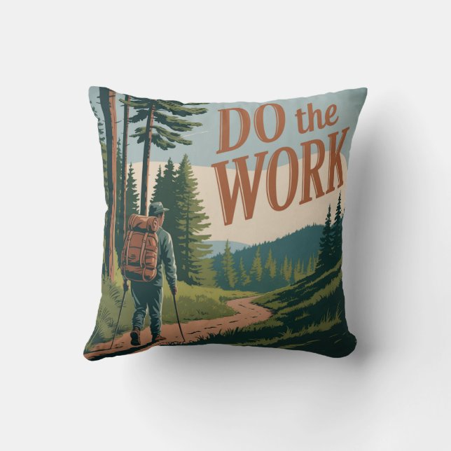 Coussin Faire le travail (Verso)