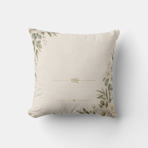Coussin Faire-part de mariage Élégant Botanique Européen