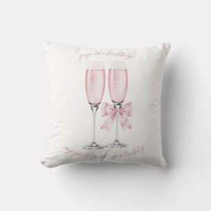 Coussin Faire sauter le Bubbly Ma fille se marie Conceptio