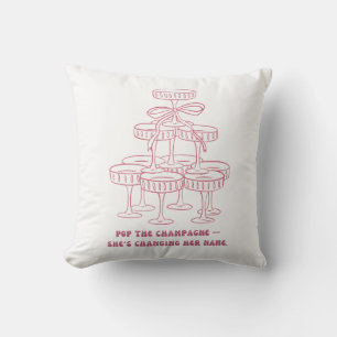 Coussin Faire sauter le Champagne Elle Change de Nom Mar