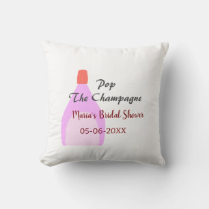 Coussin Faire sauter le Champagne rose enterrement de vie 