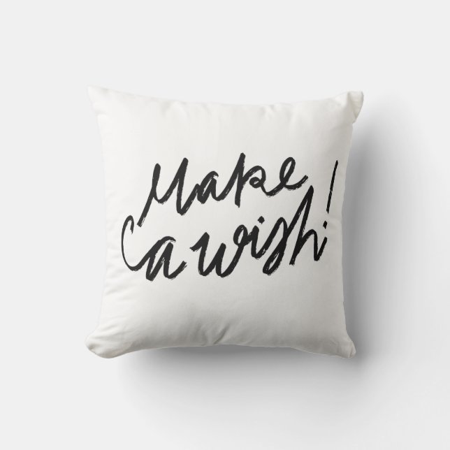 Coussin Faire une typographie de souhait (Recto)