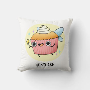 Coussin Fairy Cake Funny Cupcake Pun